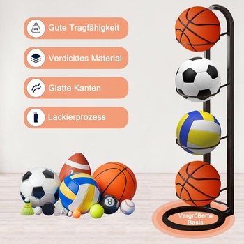 Stojan na lopty, stojan na lopty, vertikálne úložisko lôpt, stojan na lopty na basketbal, futbal,