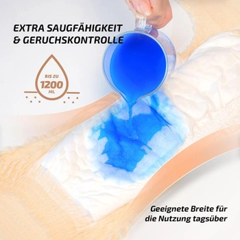 SUNKISS inkontinenčné nohavičky pre ženy, béžové, veľkosť M, 16 kusov (1 balenie, M, 16 kusov)