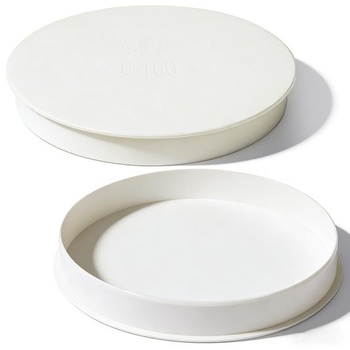ENUTROF Kryt potrubia, Kryt vetracieho potrubia 150 mm, 2 kusy, Veko z PVC potrubia | Zásuvková zátka,