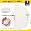 ENUTROF Kryt potrubí, Kryt větracího potrubí 150 mm, 2 kusy, Víko z PVC potrubí | Zásuvková zátka,