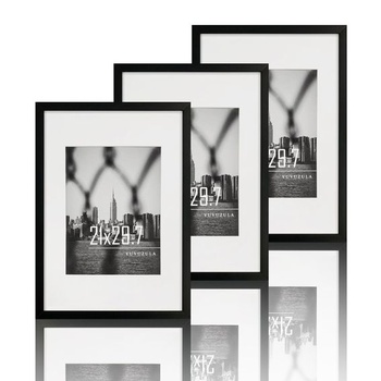 VUVUZULA fotorámiky A4 čierne 21x30cm sada 3 kusov…