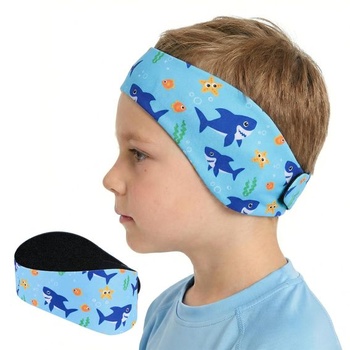 Čelenka na plávanie Gogokids pre deti i dospelých, ochrana sluchu, modrá, 1 balenie – M