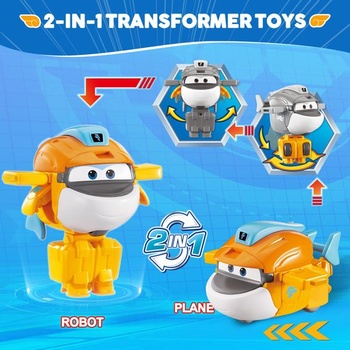 Transformačné lietadlo Super Wing Supercharged Taki, figúrka pre deti s výškou cca 5,08 cm, hračka