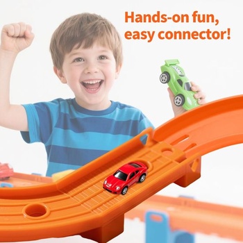 6 ks spojok pre zakrivené dráhy Hot Wheels, prémiové ABS príslušenstvo pre zakrivené dráhy s uhlom
