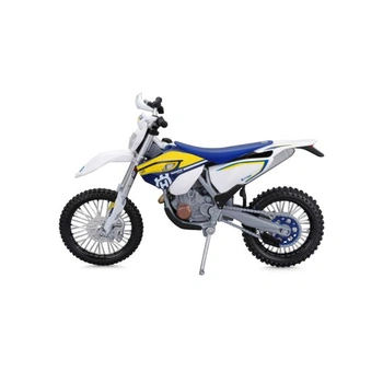 Model motocyklu Husqvarna FE 501 v měřítku 1:12, žlutý