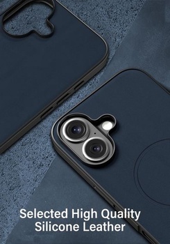 Puzdro X-level pre iPhone 16, PU koža pre Magsafe, modré iPhone 16 Modré