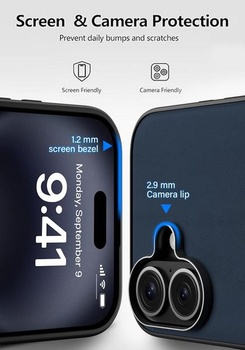 Puzdro X-level pre iPhone 16, PU koža pre Magsafe, modré iPhone 16 Modré