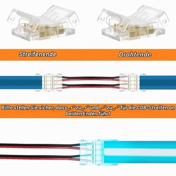 Konektory pro LED pásky HOTUT, 10 kusů, 4pinové, 10mm, nepájivé konektory pro SMD LED pásky (SMD