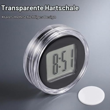 1ks samolepiace digitálne hodiny - vodotesné digitálne hodiny do auta a motocykla - nalepovacie