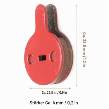 Brzdové doštičky pre kotúčové brzdy bicyklov, 4 páry BB5 M446 026, živicové polokovové