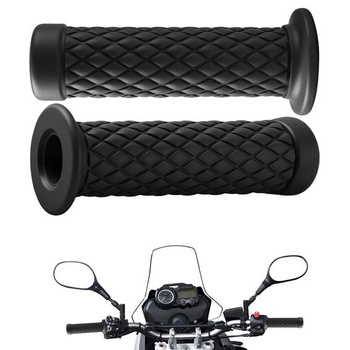 Motocyklové rukoväte 22 mm, Vintage Cafe Racer riadidlá, Protišmykové gumové rukoväte riadidiel pre