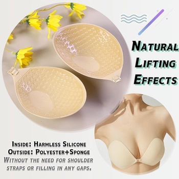 MAEXUS® Samolepiace push-up vložky, 2 kusy, podprsenka bez ramienok s výstelkami bradaviek 41FA0045 B,