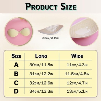 MAEXUS® Samolepiace push-up vložky, 2 kusy, podprsenka bez ramienok s výstelkami bradaviek 41FA0045 B,