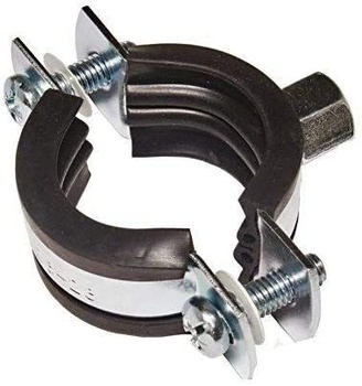 5 kusů šroubových objímek na trubky, ocelové, pozinkované (70-73 mm)