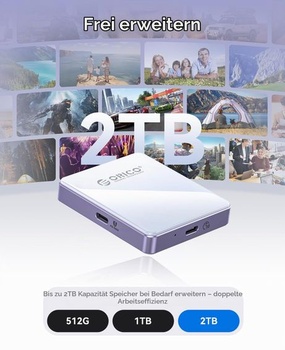 ORICO 2230/2242 M.2 NVMe SSD box magnetická sada 10Gbps USB 3.2 Gen 2 NVMe adaptér s ochranným