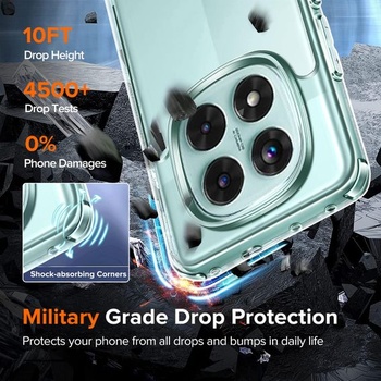 Průhledný kryt ivoler pro Xiaomi Redmi Note 14 Pro 4G / 5G / Poco X7 5G, [Vojenská ochrana]
