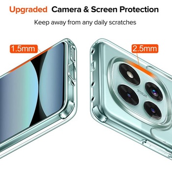 Průhledný kryt ivoler pro Xiaomi Redmi Note 14 Pro 4G / 5G / Poco X7 5G, [Vojenská ochrana]