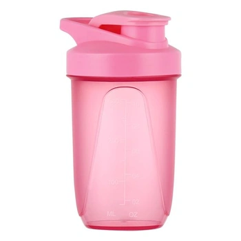 Proteínový šejker, 400ml fľaša na proteínový šejker, ružová…