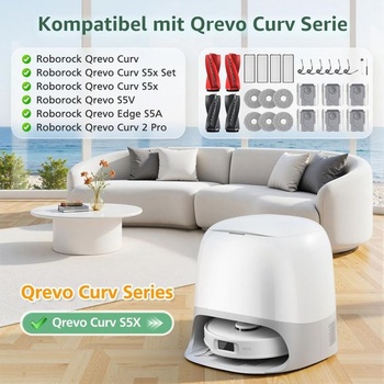 28dílná sada příslušenství Qrevo Curv kompatibilní s robotickými vysavači Roborock Qrevo S5V/Edge
