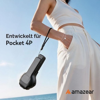 Púzdro AMAZEAR Pocket 4P, ochranné púzdro pre príslušenstvo DJI Osmo Pocket 4P, čierne.