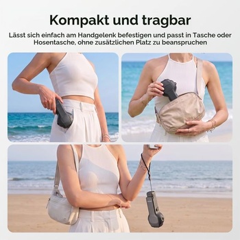 Púzdro AMAZEAR Pocket 4P, ochranné púzdro pre príslušenstvo DJI Osmo Pocket 4P, čierne.