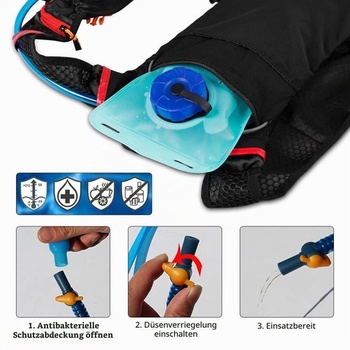 Hydratačný vak, 2litrový hydratačný vak na bicykel, vak na pitie, vak na vodu, prenosná fľaša na vodu,
