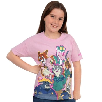 Tričko Disney, dívčí tričko Zootropolis, dětské tričko s krátkým rukávem Zootropolis, bavlněné