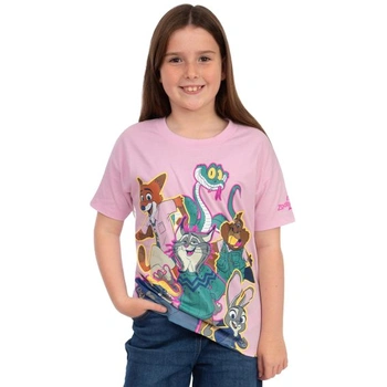 Tričko Disney, dívčí tričko Zootropolis, dětské tričko s krátkým rukávem Zootropolis, bavlněné