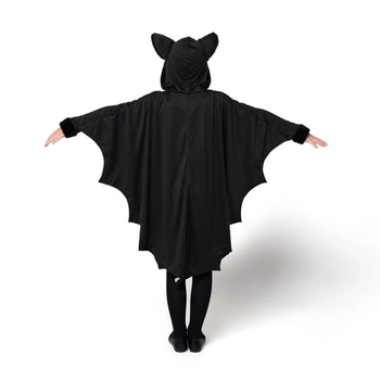 Kostým upíra Spooktacular Creations, svieti v tme, dievčenský kostým s čiernymi a striebornými netopierími
