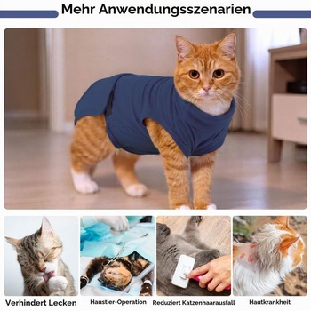 Pooperačný overal pre mačky, mäkký elastický chirurgický overal pre mačky s patentnými zapínaním,