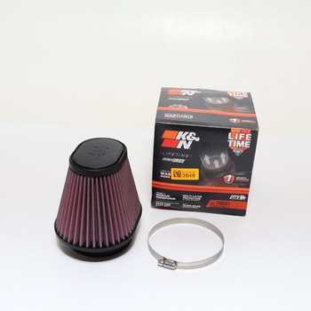 Univerzální oválný/kuželový vzduchový filtr K&N, příruba 100 mm, spodní průměr 174x134, horní