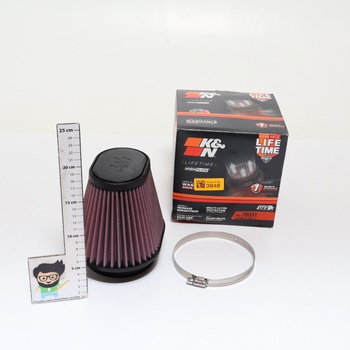 Univerzální oválný/kuželový vzduchový filtr K&N, příruba 100 mm, spodní průměr 174x134, horní