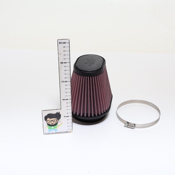 Univerzální oválný/kuželový vzduchový filtr K&N, příruba 100 mm, spodní průměr 174x134, horní