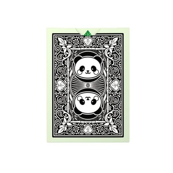 Panda na bicykli (dizajnové hracie karty, poker, skat...), žltá