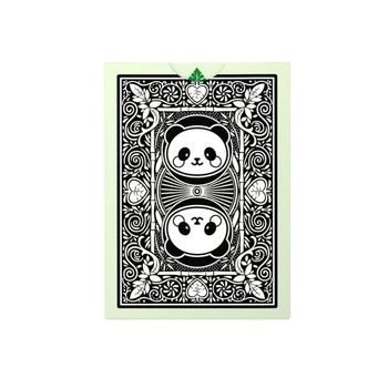 Panda na kole (designové hrací karty, poker, skat...), žlutá