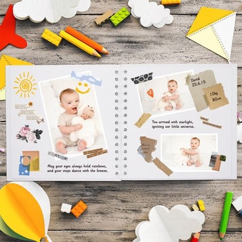 Fotoalbum Vienrose VR-11-JTB-28CM-50-WHE