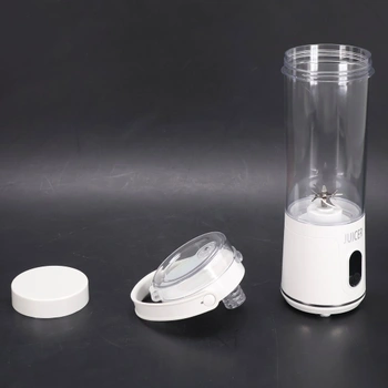 Prenosný dobíjací mini mixér s objemom 600 ml s digitálnym displejom, 12čepelový prenosný mixér na