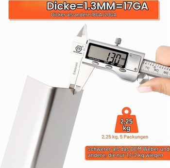 Ochucovadla GFTIME 44,5 cm 7620 tloušťka 1,3 mm pro Weber Genesis E310 E320 S310 S320, E/S 330 (s