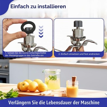 Trojdielne tesnenie noža pre Monsieur Cuisine Connect, Edition Plus a Smart. Vysoko kvalitné tesniace