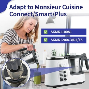 Trojdielne tesnenie noža pre Monsieur Cuisine Connect, Edition Plus a Smart. Vysoko kvalitné tesniace