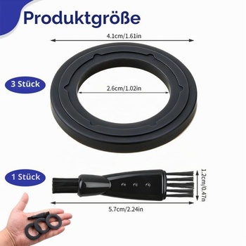 Trojdielne tesnenie noža pre Monsieur Cuisine Connect, Edition Plus a Smart. Vysoko kvalitné tesniace