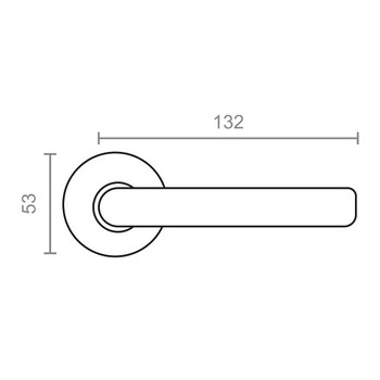 Micel Vega 00575 - Jgo Rosette L gebogen 575 Edelstahl