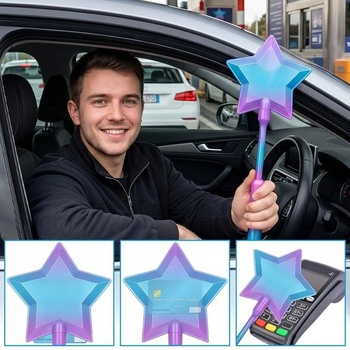 Karta Magic Wand EC, 3D tlačená kreditná karta Magic Wand, Magická palička pre kreditnú kartu,