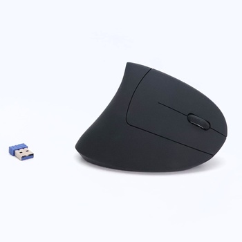 Ergonomická Bluetooth myš TECKNET, dobíjacia bezdrôtová vertikálna myš (BT 5.0/3.0 + 2.4G), 6 úrovní