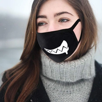 Maska na ústa, kryt na ústa 5 kusů bavlněné protiprachové větrné anime masky na obličej opakovaně