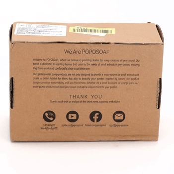 Solárna fontána POPOSOAP čierna 4 W