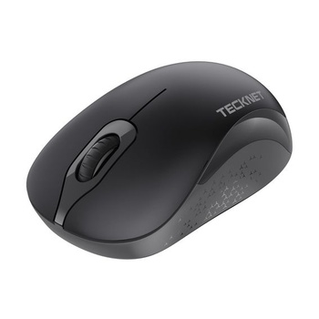 Bezdrôtová myš TECKNET Silent, 1600 DPI 2,4 GHz s USB Nano prijímačom, šedá
