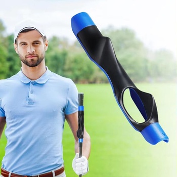 Golfový posilovač úchopu, golfová tréninková pomůcka pro korekci polohy rukou, nácvik korekce