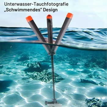 Plávajúce selfie tyč 4 v 1, statív s úchopom, výsuvný podvodný monopod pre Action 5 Pro, 4, 3, X4,