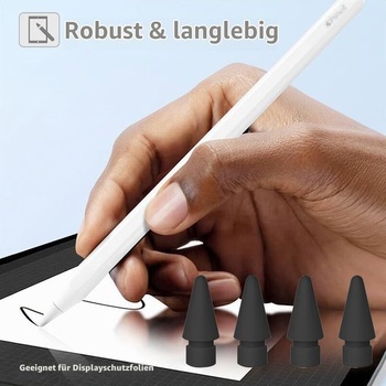 Súprava 4 kusov náhradných hrotov pre Apple Pencil, vysoko citlivé náhradné hroty pre Apple Pencil 2.